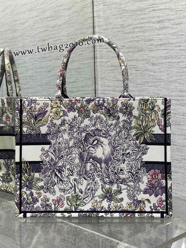 Dior专柜新款TOTE包迪奥高仿原单Around the world图案中号Tote手提购物包 djfk1385